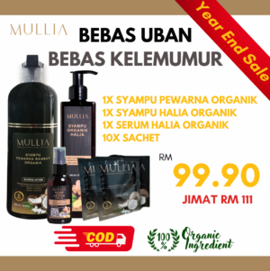 Pakej Syampu Uban + Sachet (10x25ml) + Ginger Set