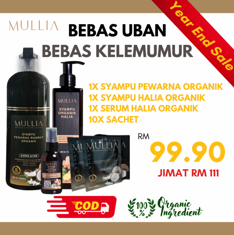 Pakej Syampu Uban + Sachet (10x25ml) + Ginger Set